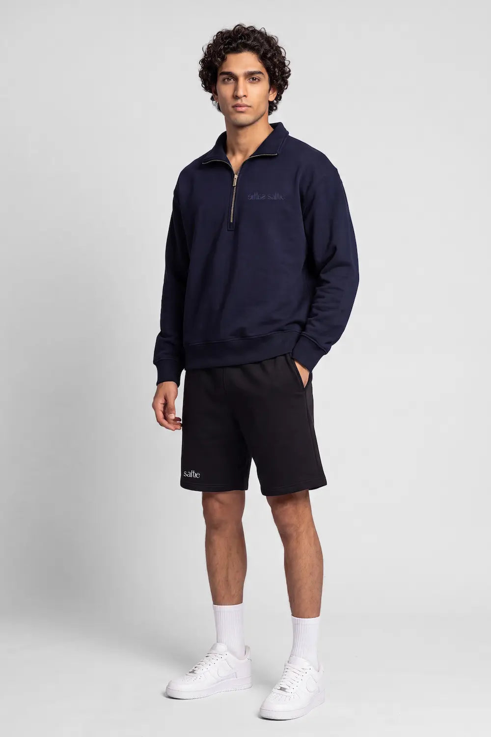 Navy Zipper