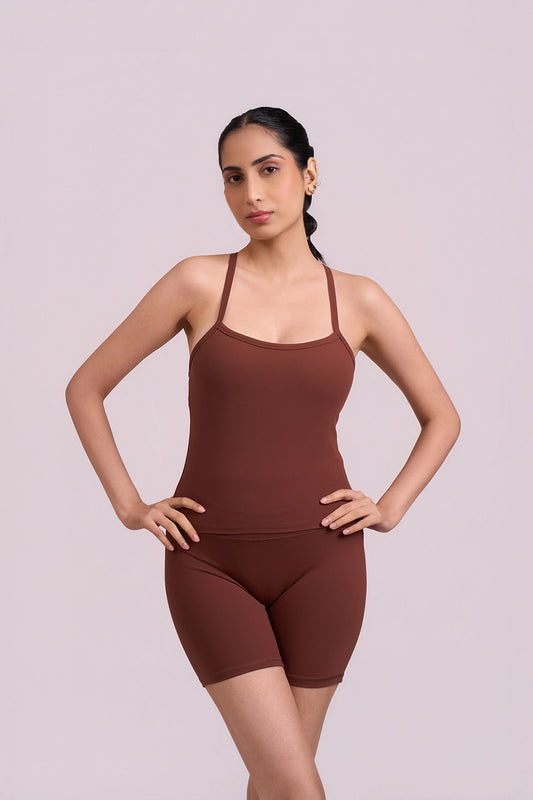 Padded Tank In Truffle