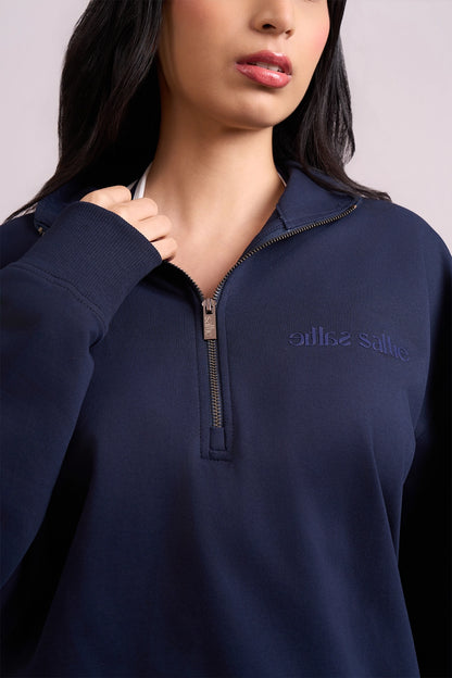 Navy Zipper