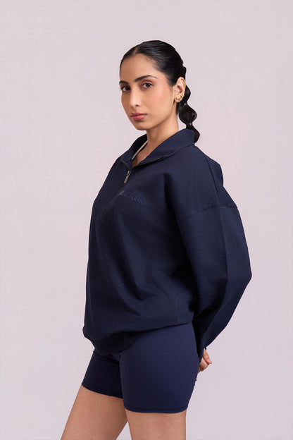 Navy Zipper