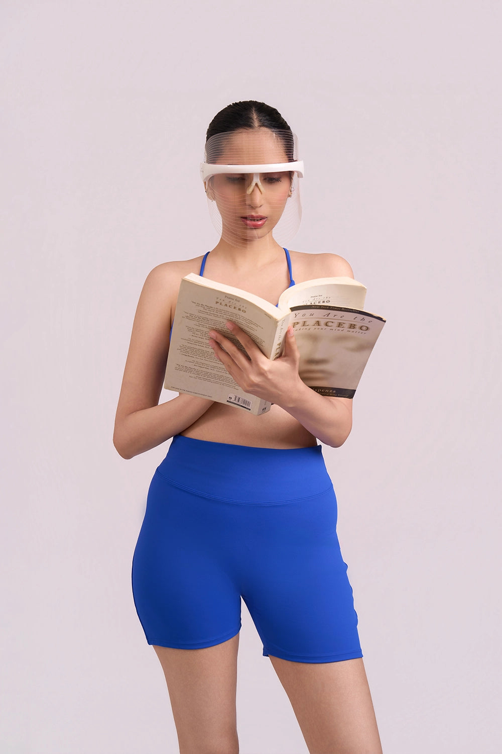Biker Tights In Ocean Blue