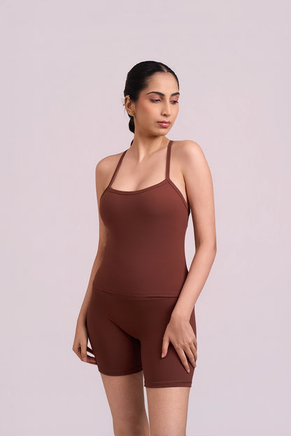 Padded Tank In Truffle