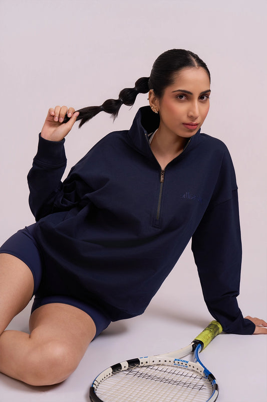 Navy Zipper